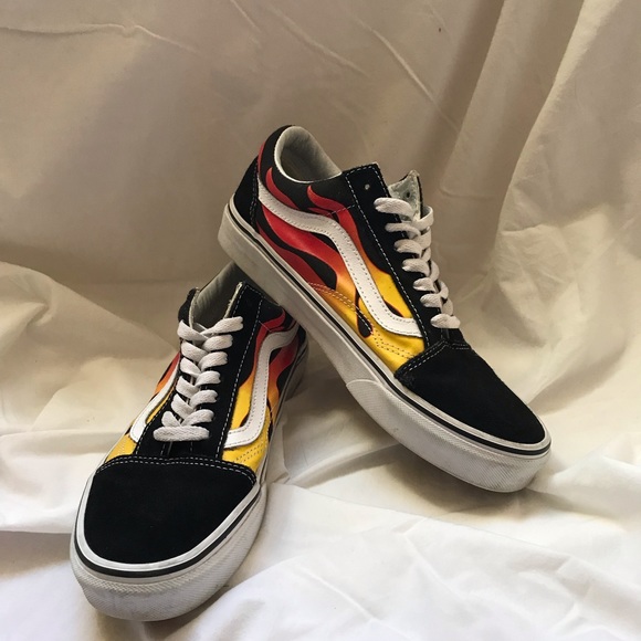 vans old skool flame